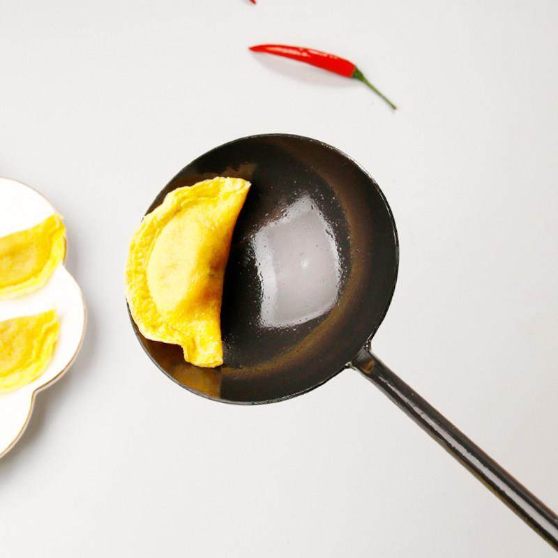 手工锻打熟铁炒勺木把炒勺家用 厨具炒菜勺子 蛋饺老式长柄炒菜勺,淘宝优惠券,粉丝福利购,淘宝优惠卷