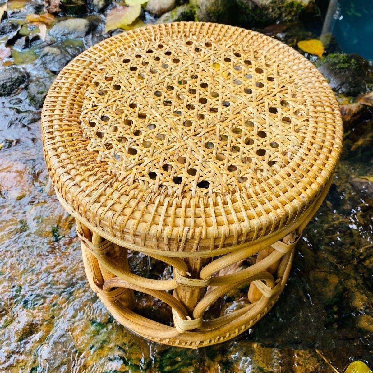 藤凳东南亚风格民族风格藤凳圆柱凳民宿店凳藤咖啡桌低凳,淘宝优惠券,粉丝福利购,淘宝优惠卷