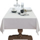 White cotton tablecloth light luxury rectangular tea tablecloth