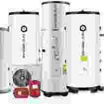 Air Energy Heat Pump Central Air Conditioning Water Machine Warm Stainless Steel Enamel Pressure Insulated Single Double Cycle Buffer Tank