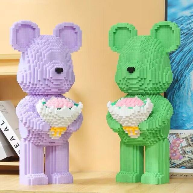 Extra large building block Valentine's Day violent bear