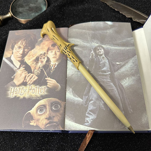 哈利波特周边魔杖笔赫敏魔杖联名圆珠笔纪念品生日礼物文具送笔芯 - 图1