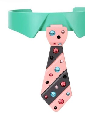 25年上新 亮钻领带项圈项链 小众项链