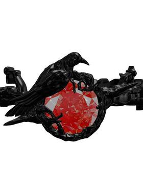 暗黑指环红色锆石戒指恋与深空秦彻的手游交错视界乙女中古风新品