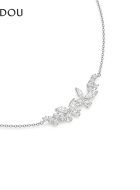 阿吉豆AJIDOU项链女蝴蝶结锁骨链