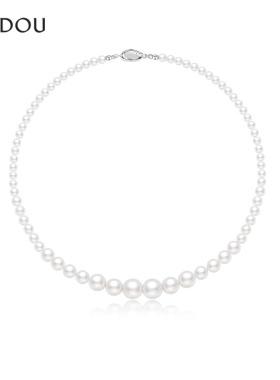 阿吉豆AJIDOU项链女向生系列款优雅珍珠锁骨链配饰轻奢小众毛衣链