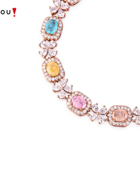 AJIDOU阿吉豆手饰女款四叶草和小方糖系列手链手串