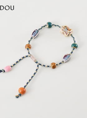 阿吉豆AJIDOU手链女手串线下专柜同款陶瓷时尚小众轻奢手串首饰