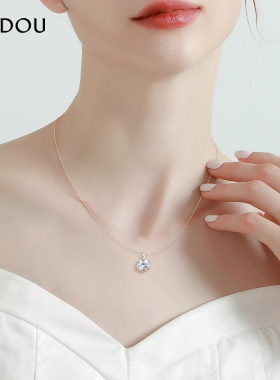 阿吉豆人鱼之泪项链璀璨锁骨链