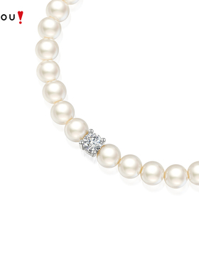 阿吉豆AJIDOU方糖珍珠手链女款轻奢小众2026新款简约手饰手链手串