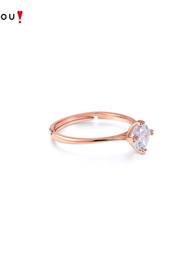 AJIDOU阿吉豆戒指女款设计感指环尾戒