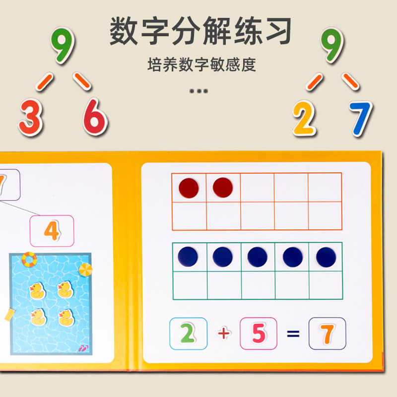 幼儿园数学加减法教具神器十格阵数字20以内儿童算数分解启蒙0-10 - 图0