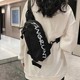 Trendy brand crossbody bag men's ins sports waist bag casual fashion shoulder bag female student personality small cross bag chest bag