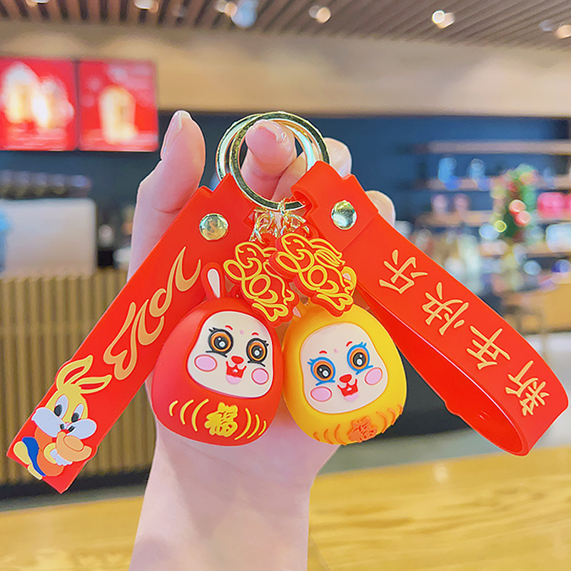 贺岁兔新年小礼品兔年本命年创意过年礼物生日礼盒娃娃结婚伴手礼