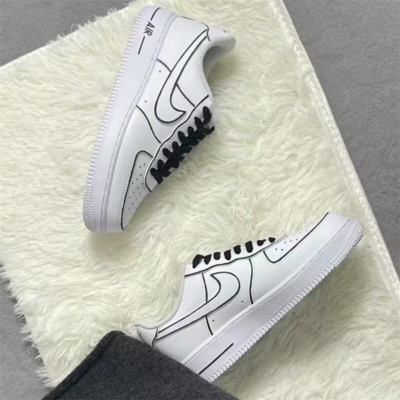 【球鞋定制】Nike耐克男女鞋子 FORCE 边界 空军低帮休闲百搭板鞋 - 图0