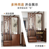 New 100 hitch Chinese-style screen partition cabinet minimalist modern décor cabinet room Xuan Guan Cabinet Shoes Cabinet Hood and hat rack