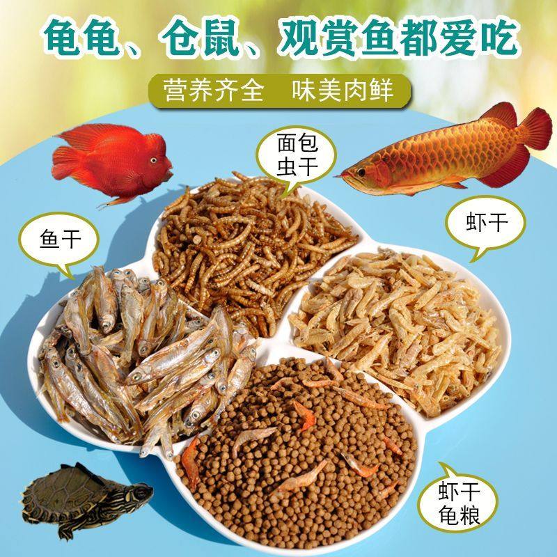 乌龟淡水小鱼干不加盐巴西龟鳄龟宠物鱼干龟粮仓鼠粮猫咪零食饲料,淘宝优惠券,粉丝福利购,淘宝优惠卷