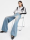 Retro washed American high street loose floor mopping jeans