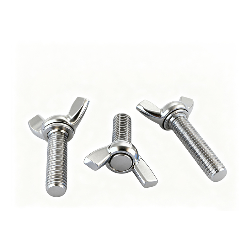304/316不锈钢蝶形螺丝元宝手拧螺丝蝴蝶型羊角螺栓M3M4M5M6M8M12 - 图0