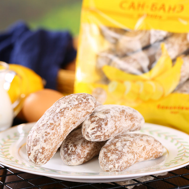 俄罗斯进口光头饼香蕉味早餐饼干怀旧粗粮网红面包年货小零食品,淘宝优惠券,粉丝福利购,淘宝优惠卷