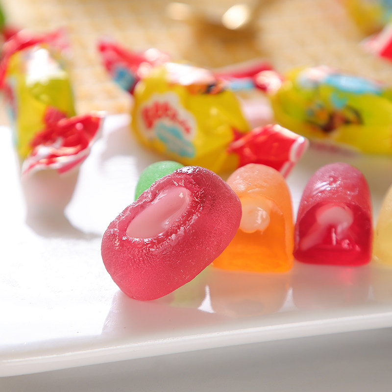 俄罗斯进口水果夹心软糖拉迈尔小蜜蜂多口味混合糖果年货小零食品,淘宝优惠券,粉丝福利购,淘宝优惠卷