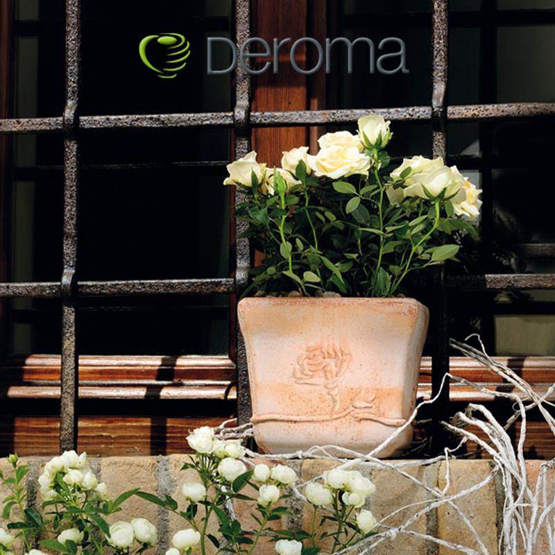 deroma帝罗马覆古玫瑰浮雕方盆透气陶土客厅阳台绿植盆栽陶土花盆,淘宝优惠券,粉丝福利购,淘宝优惠卷