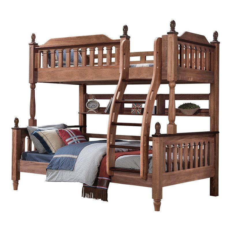 金多喜中式上下床小户型高低床中古风上下铺实木双层床儿童子母床,淘宝优惠券,粉丝福利购,淘宝优惠卷