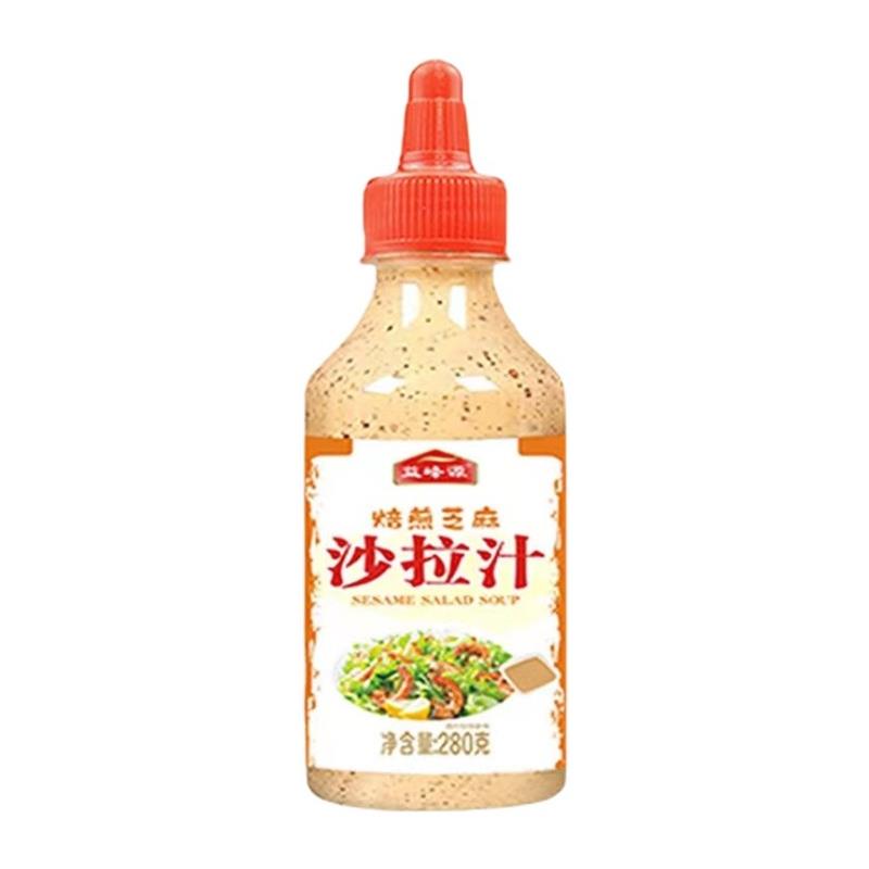 焙煎芝麻沙拉酱和低脂油醋汁蔬菜水果沙拉拌面烘焙芝麻酱家用商用-图3