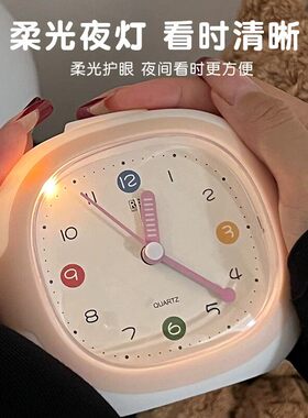 闹钟儿童超响男孩女孩自律学习学生专用懒虫起床神器强力叫醒时钟