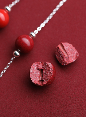 朱砂纯银手链女轻奢高级感本命年