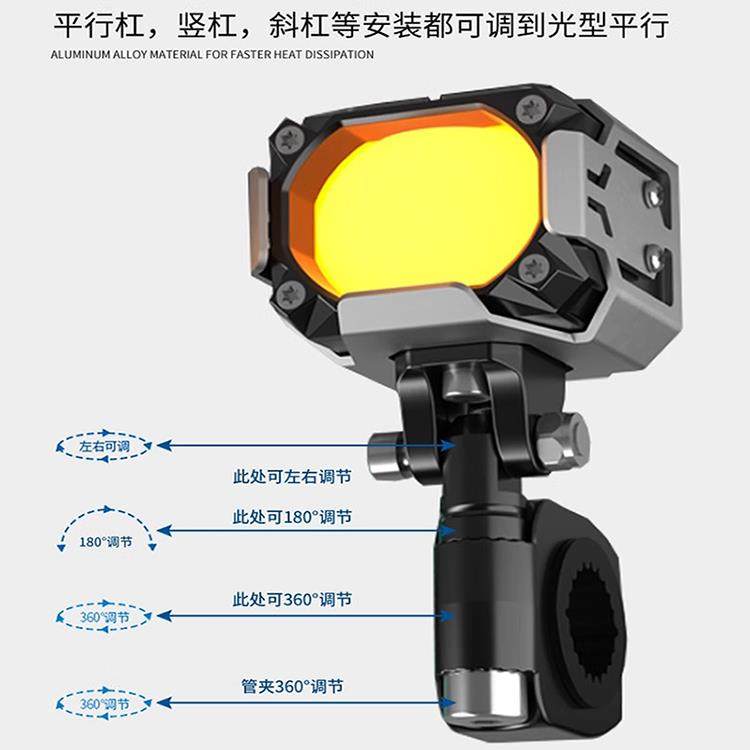 石栏GT20X摩托车射灯电动车外置铺路辅助灯远近光led透镜切线超亮,淘宝优惠券,粉丝福利购,淘宝优惠卷