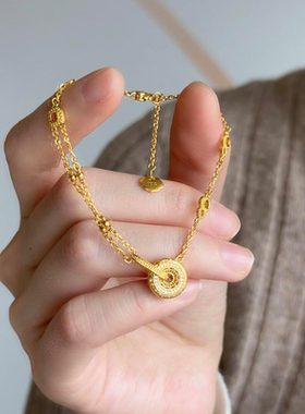 葫芦平安扣手链女双层新中式轻奢