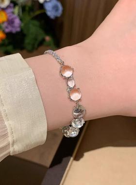 仿清冷透明圆珠手链女款轻奢小众
