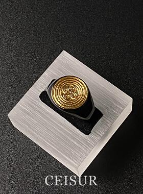 vintage中古年轮戒指轻奢高级感