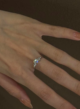 爆闪钻戒指2025新款爆款百搭气质