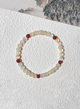 新中式仿玛瑙荔枝冻猫眼手串女款