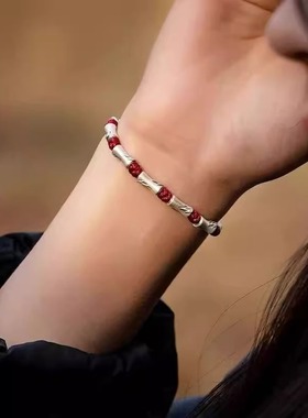 上岸竹节手链新中式情侣高级男女