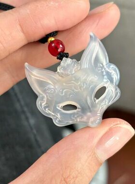 狐狸面具项链国风编织礼物情侣送闺蜜狐狸吊坠守护灵学生简约男女