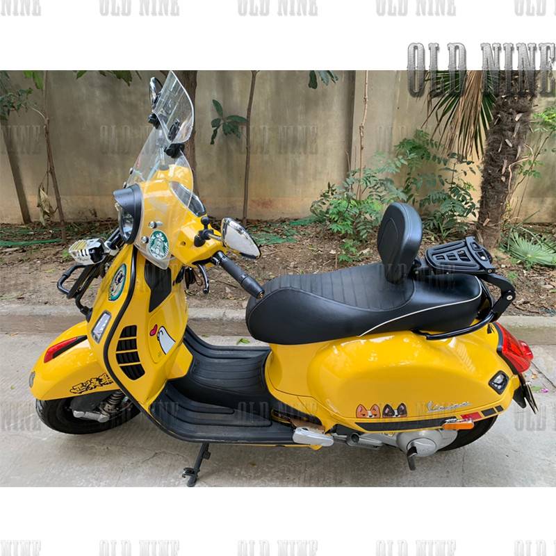 维斯帕Vespa300 150 春天 冲刺改装后货架靠背 伸缩移动折叠靠背 - 图2