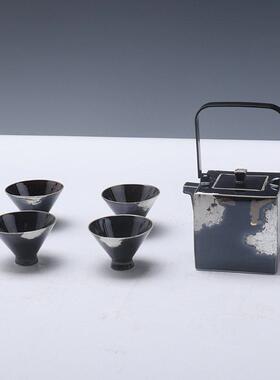 新中式大理石托 讬盘茶具组合装饰客厅茶室茶几书房样板间桌面装