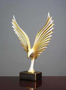 大鹏展翅摆件客厅玄关书房书柜电视柜办公室桌面高档装饰工艺品