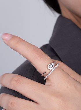 OKTO925银原创设计重工镶嵌戒指