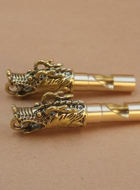 2026黄铜龙头口哨钥匙扣挂件户外求生口哨比赛裁判哨子户外用品挂