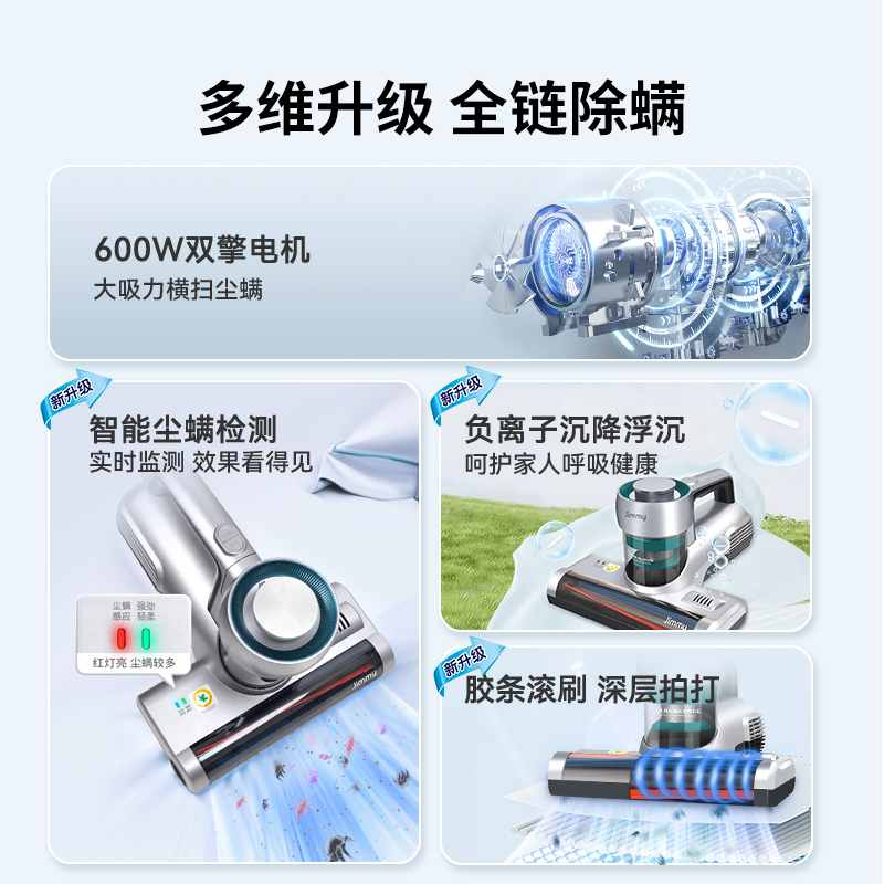 【鲸吸】莱克吉米BX5除螨仪神器除螨床上家用吸尘器紫外线杀菌机-图0