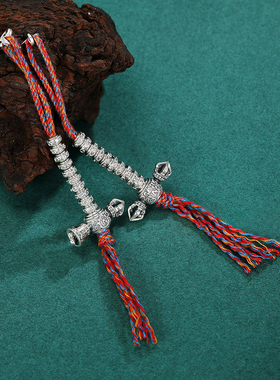 藏式纯银大鹏鸟铃杵计数器手串