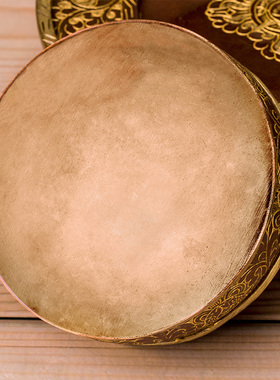 用品尼泊尔手工雕花纯铜紫铜色曼扎盘藏族用品曼茶罗大小可选