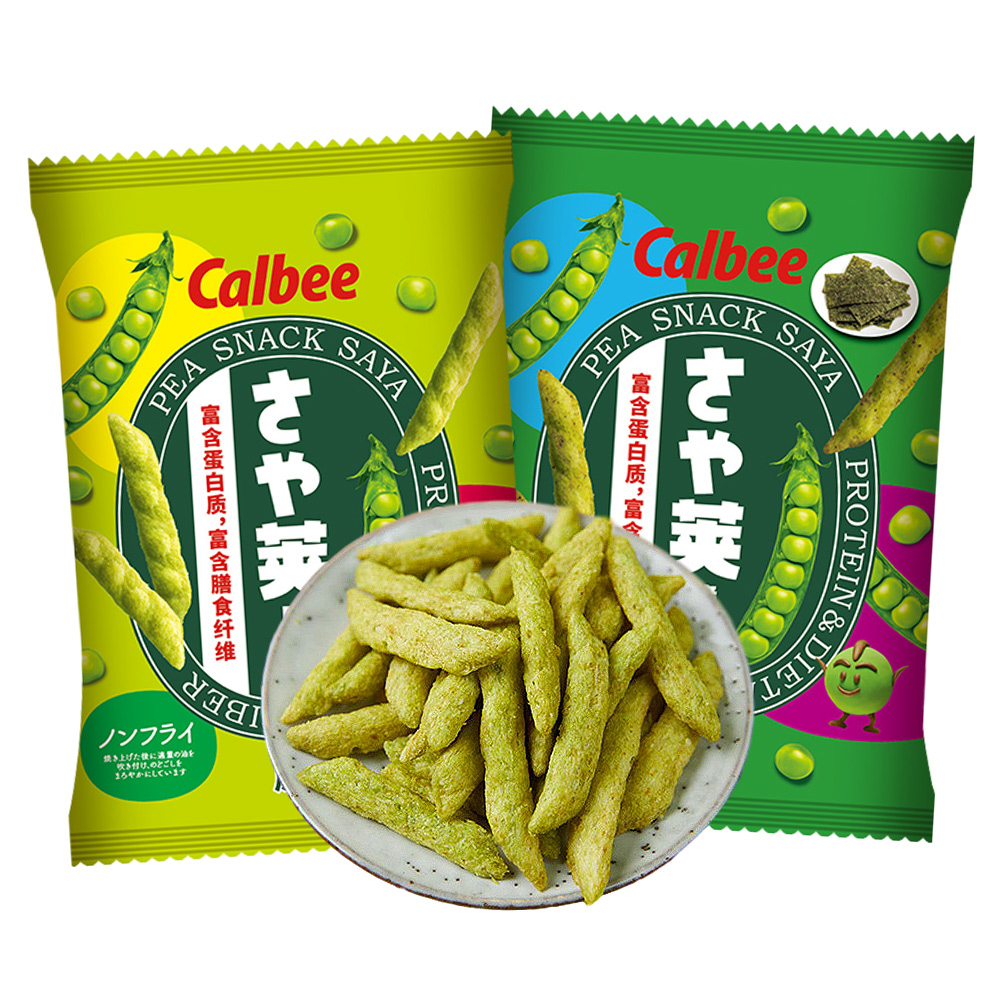 【自营】Calbee/卡乐比原味豌豆脆儿童蔬菜薯条休闲膨化零小食品 - 图1