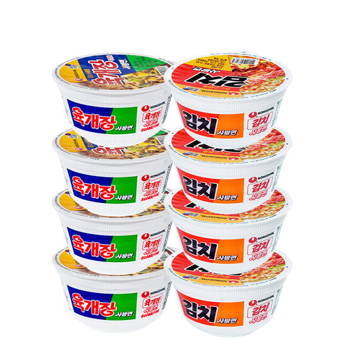 【自营】农心辣白菜杯面泡菜小碗面桶装泡面方便面牛肉味拉面韩国 - 图1