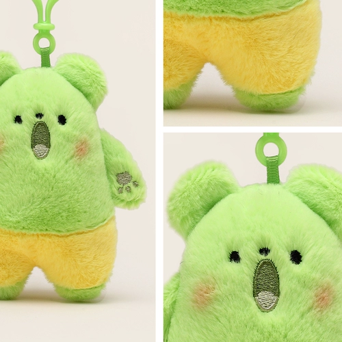 Оригинальная зеленая эмоциональная плюшевая кукла, аксессуар на рюкзак, подвеска, кот, подарок на день рождения