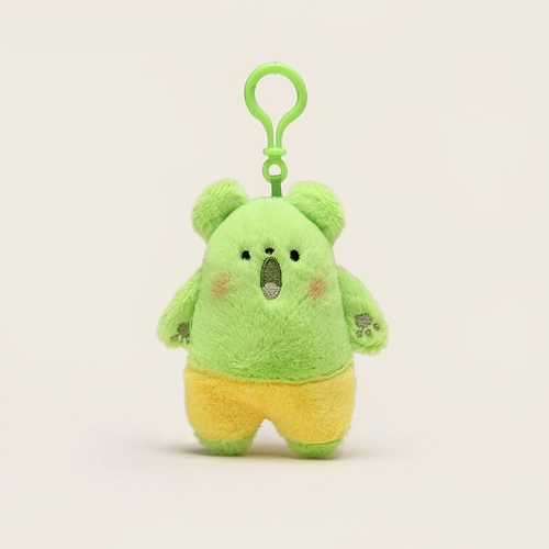 Оригинальная зеленая эмоциональная плюшевая кукла, аксессуар на рюкзак, подвеска, кот, подарок на день рождения